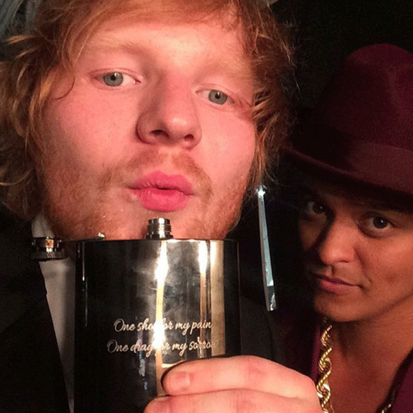 Bruno Mars, Ed Sheeran, Instagram