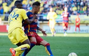 eric-bailly-of-villarreal-and-neymar-of-barcelona