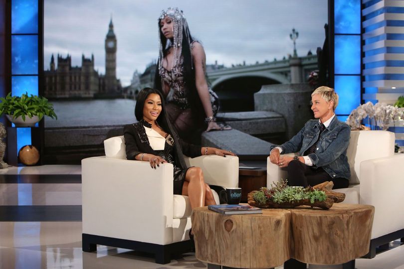 Ellen asked Nicki Minaj if she's dating Nas and this is what she said