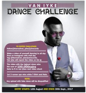 #Vaniyke #DanceChallenge: #100K Up for Grab! With Other Prizes (See Details)