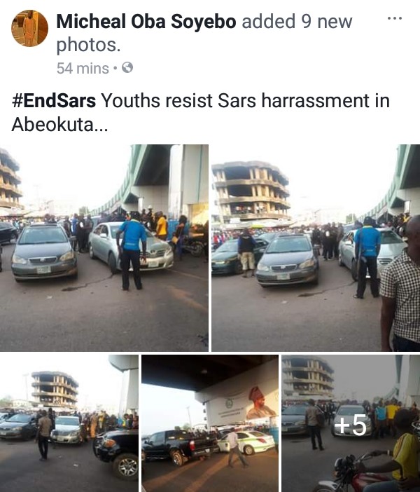 Photos Of Youths Resisting SARS Harassment In Abeokuta Today 4