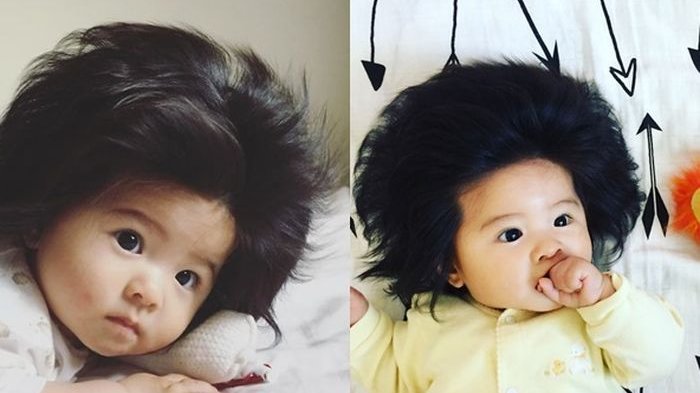 News 7-Month-Old Japanese Baby With Full Hair Like An ...