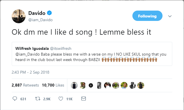 How Corper Davido Changed The Life Of An Upcoming Artist (photo) 1