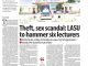 Theft, Sex Scandal : LASU To Sack Six Lecturers