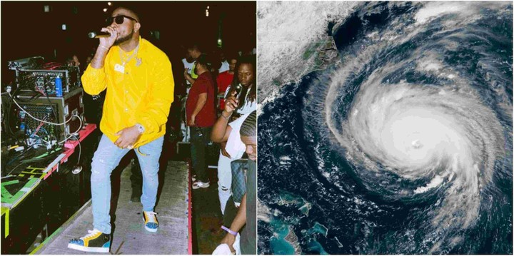 Davido Cancels US Performance Due To Hurricane Florence