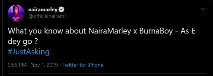 Naira Marley ft Burna Boy - As E Dey Go