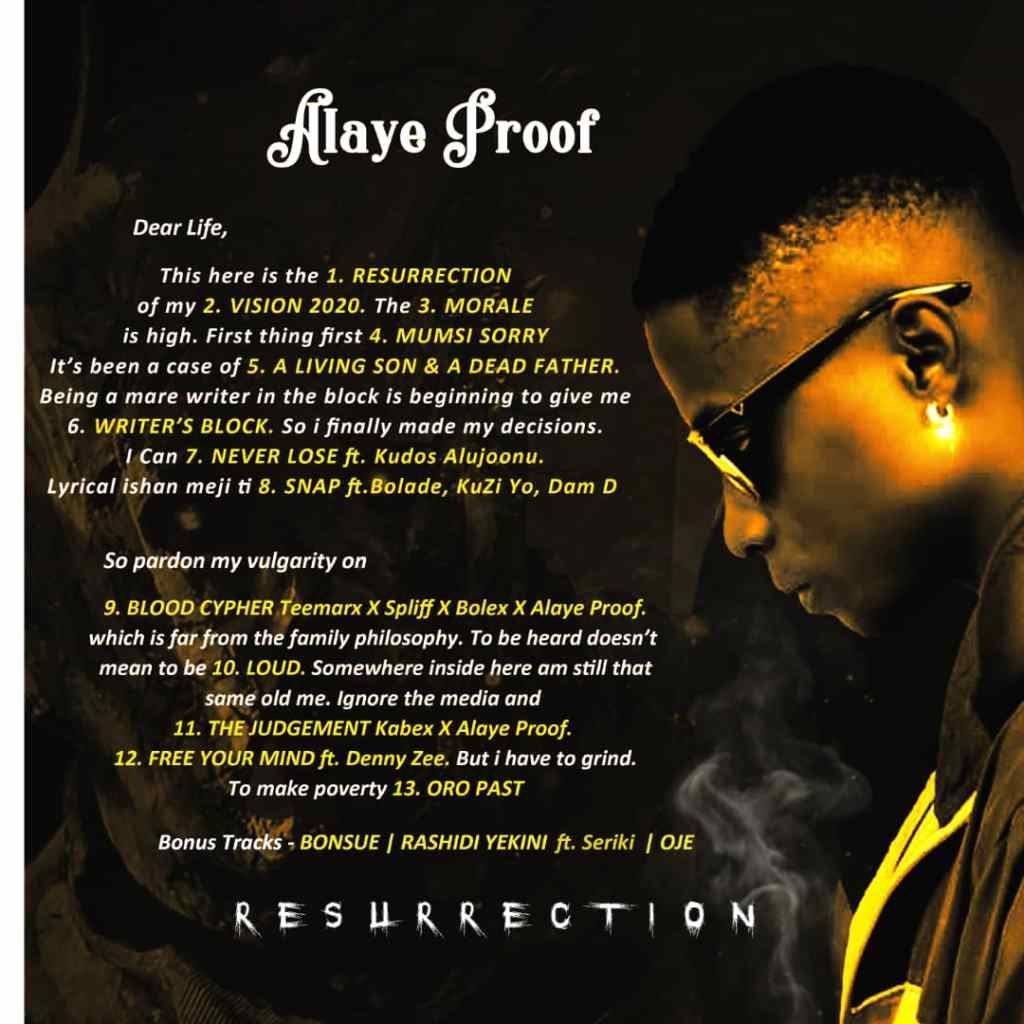 Alaye Proof - Resurrection