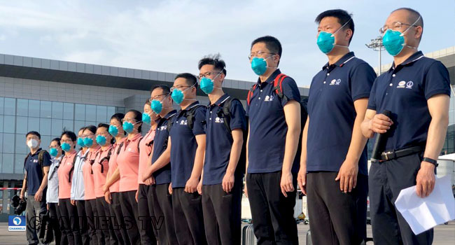 Fifteen Chinese Doctors Arrive Nigeria To Help Coronavirus Fight